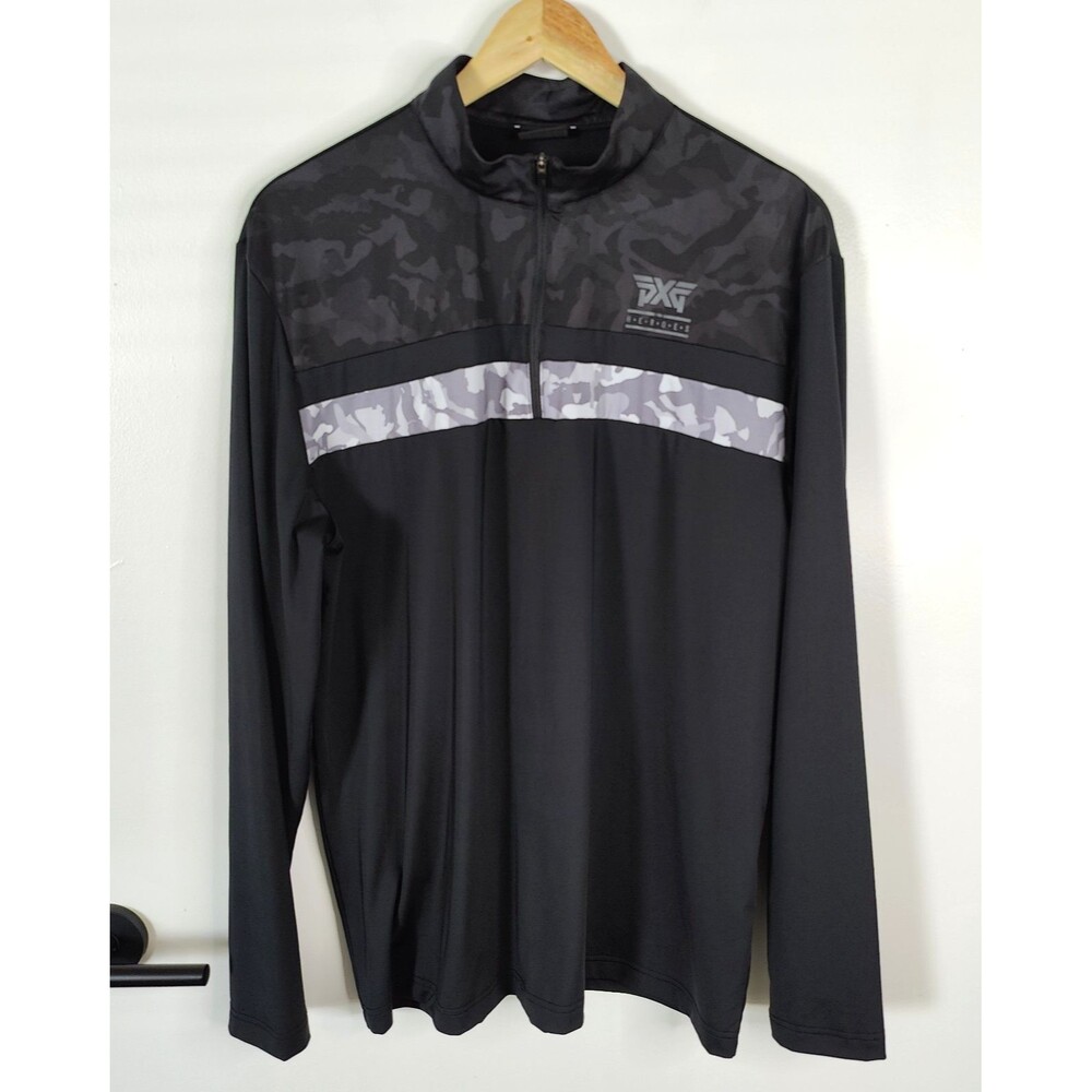PXG Pullover Men L Black For Heroes Performance Lightweight Parsons Xtreme Golf
